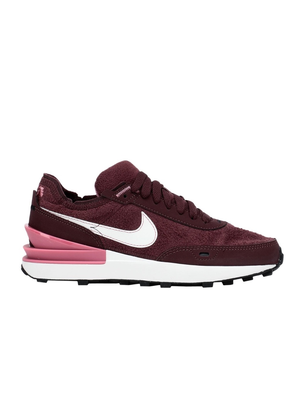 EUC Nike Waffle One SE in burgundy crush/pink prime / white